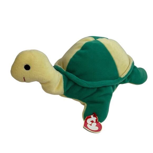 Ty Pillow Pal Snap Turtle Stuffed Plush Green Yellow Vintage 1996 Retired - Picture 1 of 10